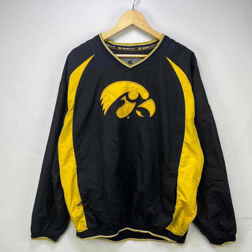 Vintage Iowa Hawkeyes Pullover Windbreaker Jacket 2XL